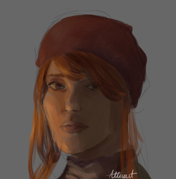 Bust, Digital Painting - $20