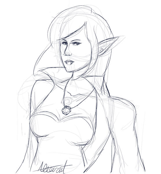 Half Body, Sketch